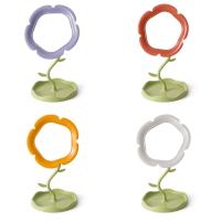 Bonito espejo de tocador con forma de girasol, espejo de maquillaje de escritorio desmontable clásico, espejo de mesa de flores con rotación de 360 ​​grados para dormitorio - details 1