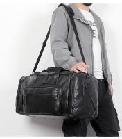 Bolsa de viaje, viaje de viaje de negocios de gran capacidad, mochila de mensajero portátil de hombro, impermeable de cuero. - details 21