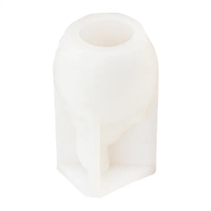 Molde de vela de silicona de conejo de cáscara de huevo 3D, herramienta creativa para hornear de jabón hecho a mano de resina de yeso de aromaterapia de animales de Pascua - 1