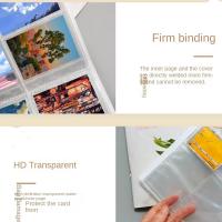 Álbum de fotos transparente de alta calidad de 3 pulgadas, de PP, con múltiples bolsillos intersticiales esmerilados, para colección de tarjetas DIY, regalos. - details 17