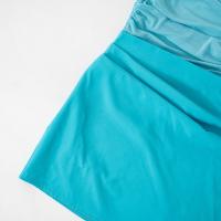Vestido corto con volantes, entallado, con escote en V, estilo sexy, con fajín de red y patchwork, nuevo estilo de verano 2025 para mujer - details 22
