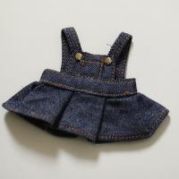 Vestido con tirantes, accesorios de ropa para muñecas, traje para muñecas, vestido vaquero, Mini ropa de oso, vestido DIY para muñecas de peluche de 12cm - details 2
