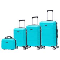 Conjunto de Maletas de Viaje Elegantes Carcasa Ligera de ABS, Cerradura Numérica, 4 Ruedas Giratorias 360 °   , Asa Telescópica de Aluminio Juego de Maletas Set Trolley Maleta Cabina ( 6990 M001 8008 6020 D7) - details 2
