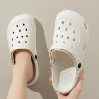 Zapatillas de playa para mujer, calzado para jardín al aire libre de verano para hombre, sandalias ligeras de EVA, chanclas suaves e informales antideslizantes - details 12