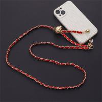 Cadena cruzada antipérdida para teléfono, funda de teléfono de cuero PU con metal, correas ajustables de lujo para colgar del cuello, para chicas y damas - details 16