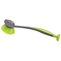 Herramienta de limpieza para el hogar, cepillo para lavar platos de plástico de color con mango, utilizado para el hogar y la cocina, hecho de material PP - details 0