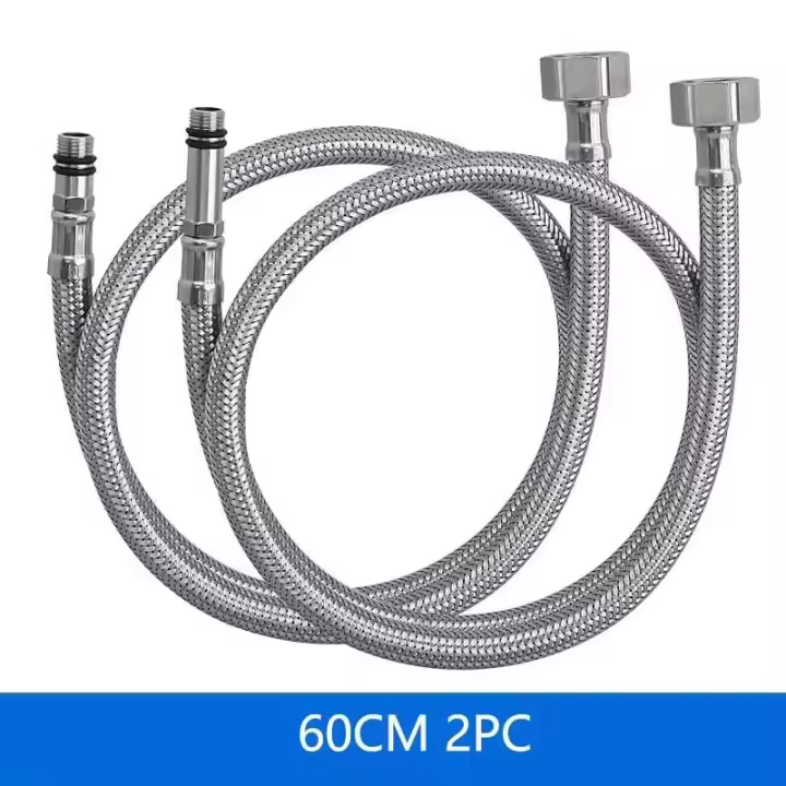 Grifo de lavabo de baño de acero inoxidable, mango único, oro frío y caliente, Mi hogar, inodoro moderno, accesorios de grifo simples - 1