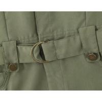 Vestido de trabajo verde militar de manga corta clásico de moda para mujer nuevo personalizado - details 6