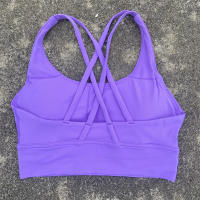 Sujetador Deportivo Para Mujer En Color Sólido Fitness Yoga Gimnasio Deporte Con Almohadillas De Pecho Alta Calidad Absorbedora De Choques Talla Ajustable Top De Entrenamiento - details 3