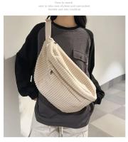 Riñonera de gran capacidad para mujer, bolsos de hombro tipo bandolera, riñonera informal, bolso sencillo para teléfono, riñonera de pana, bolso de plátano para mujer - details 9