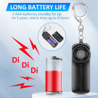 Sectyme alarma de seguridad de autodefensa, luz LED de carga de 130dB, antirlobo para estudiante y mujer, con llavero, alarma de emergencia - details 6