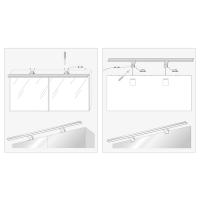Lámpara LED Espejo baño IP44 80cm pinza armario luz blanca neutra 4000K 800x108x39mm 15W 1000lm
