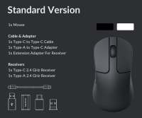 Keychron-ratón óptico inalámbrico M3 mini, Mouse con cable USB tipo C, 2,4 GHz y Bluetooth - details 22