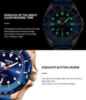 Reloj deportivo NIBOSI de lujo de primera marca para hombre, relojes cronógrafo luminosos resistentes al agua para hombre, reloj automático, reloj Masculino - details 7