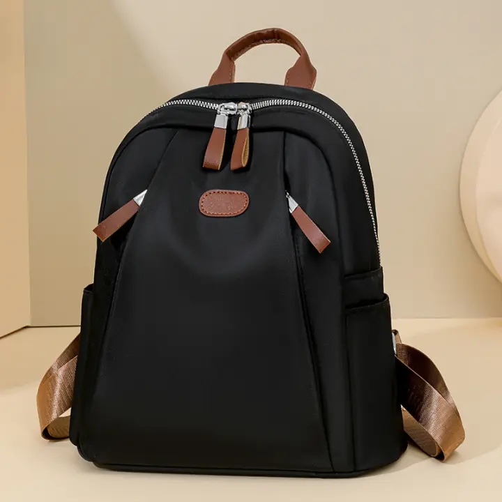 Mochila para mujer, nueva mochila de verano de gran capacidad para mujer, mochila ligera de tela Oxford, estudiante universitario femenino, antisalpicaduras de agua - 1