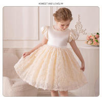 Princesa para niñas, vestido de presentadora de tul hinchado para niños, vestido de actuación de piano con tutú para fiesta de cumpleaños para niña - details 10