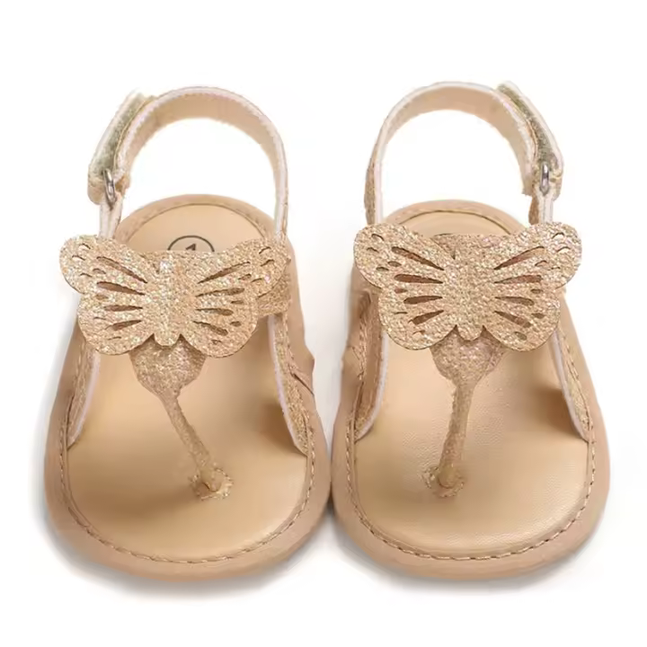 Sandalias de Mariposa para Niñas de 0-18 Meses Zapatos de Princesa de Suela Suave para Verano - 1