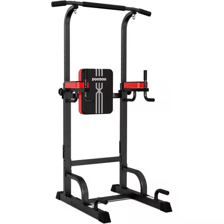 Estación de inmersión en torre, barra de tracción para entrenamiento de gimnasio en casa, ejercicio de entrenamiento de fuerza Fiess de altura ajustable multifunción - 1