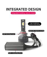 Luz Led Canbus para coche, Bombilla para faro delantero de automóvil, H7, H4, 6000K, H1, H11, HB3, 9005, HB4, 9006, 110W, 2 uds. - details 4