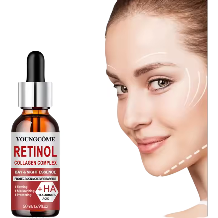 Suero de día y noche con retinol. Suaviza las arrugas. Hidrata profundamente la piel. Hidratante Antiarrugas. El envejecimiento reduce los poros. - 1