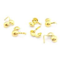 8x4MM 9x4MM 11x5MM Cierre de latón color oro de 18K con alambre y rosca para joyería, collares, pulseras, accesorios y fijaciones - details 49