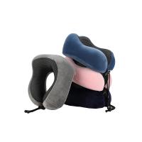 Almohada de algodón con memoria de viaje en U, cuello, coches de Motor y avión, siesta, tela magnética en forma de U - details 3