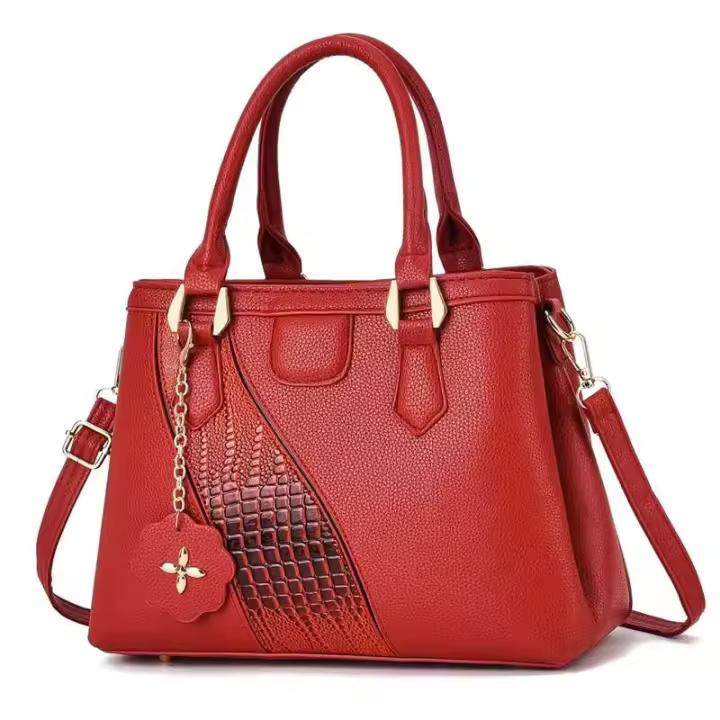 2025 Conjunto de lujo para mujer, bolso de negocios sencillo y ligero, bolso de mano con textura profunda a cuadros - 1