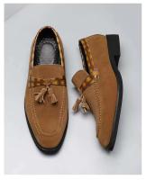 9611 cuero nueva moda negocios puntiagudos versión coreana británica Su Liu zapatos casuales versátiles - details 4