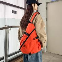 Bolso de pecho de Color sólido para hombre, bolso de hombro de tela Oxford multifuncional de gran capacidad, hombro ajustable, estilo coreano - details 3