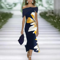 Vestido Largo para Mujer 2025 Miravia Estampado Elegante para Oficina/Fiesta - details 6