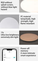 Aqara-luz de techo inteligente L1, iluminación con temperatura de Color ajustable, enlace inteligente, funciona con Apple Homekit Mi Home APP Hub requerido - details 14