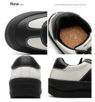 Moda cuatro estaciones negro y blanco colores contrastantes zapatos panda plataforma zapatos de junta de los hombres. - details 13