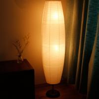 Lámpara de pie de papel de arroz, luces altas creativas, decoración de sala de estar, soporte de papel especial, solo lámpara de lado, pantalla de lámpara - details 1
