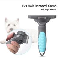 Planet-cepillo de aseo para mascotas, peine de rastrillo de doble cara para perros y gatos, Extra ancho, azul - details 8