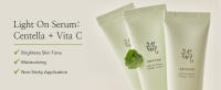 Light on serum, Centella Asiatica and Vitamin C Serum. Brighten and moisturize the skin.