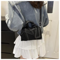 Bolso pequeño portátil de moda versátil, nuevo denim, bolso cuadrado pequeño cruzado de hombro empalmado - details 20