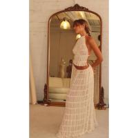 Conjunto de Dos Piezas para Mujer Verano 2025 TOP Cruzado con Espalda Descubierta y Falda Larga Fluida Estilo Y2K para Playa, Fiestas o Looks Diarios Tejido Transpirable y Exclusivo en Miravia - details 7