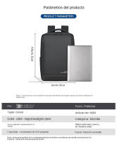Mochila para hombre Mochila de moda Mochila Bolsa de computadora impermeable para hombres de viaje - details 3