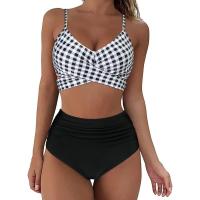 Conjunto de bikini envolvente para mujer, traje de baño de dos piezas, cintura alta, realce, Verano - details 4