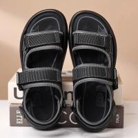 Nuevo Modelo 2025 Sandalias de Punta Abierta de Verano Hechas a Mano para Hombre, Zapatos Informales Cómodos de Cuero Genuino, Sandalias de Playa Transpirables, Trabajo Ligero al Aire Libre para Hombre - details 6