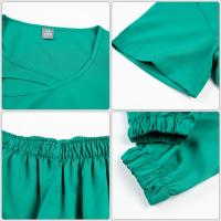 Ropa de trabajo de belleza para mujer, uniforme de enfermeras médicas, conjunto de bata quirúrgica, pantalones superiores de Spa, ropa de cuidador clínico, uniformes de enfermería, traje para correr - details 13