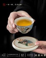 La apertura exclusiva de Ru Kiln Master Personal puede aumentar el regalo de una sola taza de té Kung Fu China-Chic de alta gama - details 6