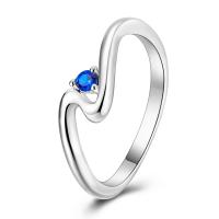 Anillo de Plata de Ley 925, anillo de corazón elevado brillante para mujer, circonita cúbica, estrella, Luna, flor, anillos y joyería de boda, regalos - details 5