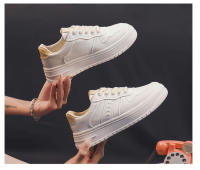 Zapatos blancos pequeños de punta baja para mujer, zapatillas con plataforma, con aumento de altura, diseño versátil - details 16