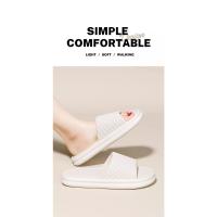 Zapatillas de casa de Color sólido para hombre y mujer, chanclas de baño antideslizantes de EVA, sandalias ligeras concisas, zapatos para parejas, verano - details 9