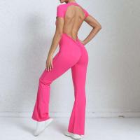 Conjunto de Yoga Ouwu Monos Deportivos para Mujeres Manga Corta, Pantalones Acampados - details 8