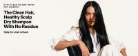 The clean hair, healthy scalp dry shampoo with no residue