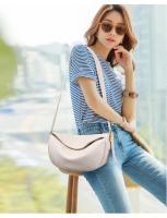 Bolso de hombro de piel auténtica para mujer, bandolera de piel de vaca con media luna, marca de lujo a la moda, 100% - details 5