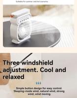 Aire Acondicionado Portátil, Enfriador de Aire, Humidificador, Ventilador Portátil, 3 Velocidades, 3 Modos de Nebulización, Luz de 7 Colores, Temporizador, para Hogar Oficina - details 9