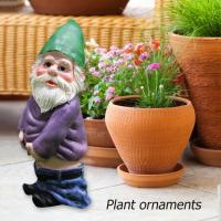 Mini estatua de gnomos de jardín de hadas, decoración de micropaisaje de musgo de resina, estatuilla enana en miniatura de hadas al aire libre, adornos de resina - details 5